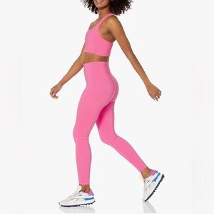 High-Waist Sonic Pink Active Leggings Amazon Essentials Women, Active Sculpt